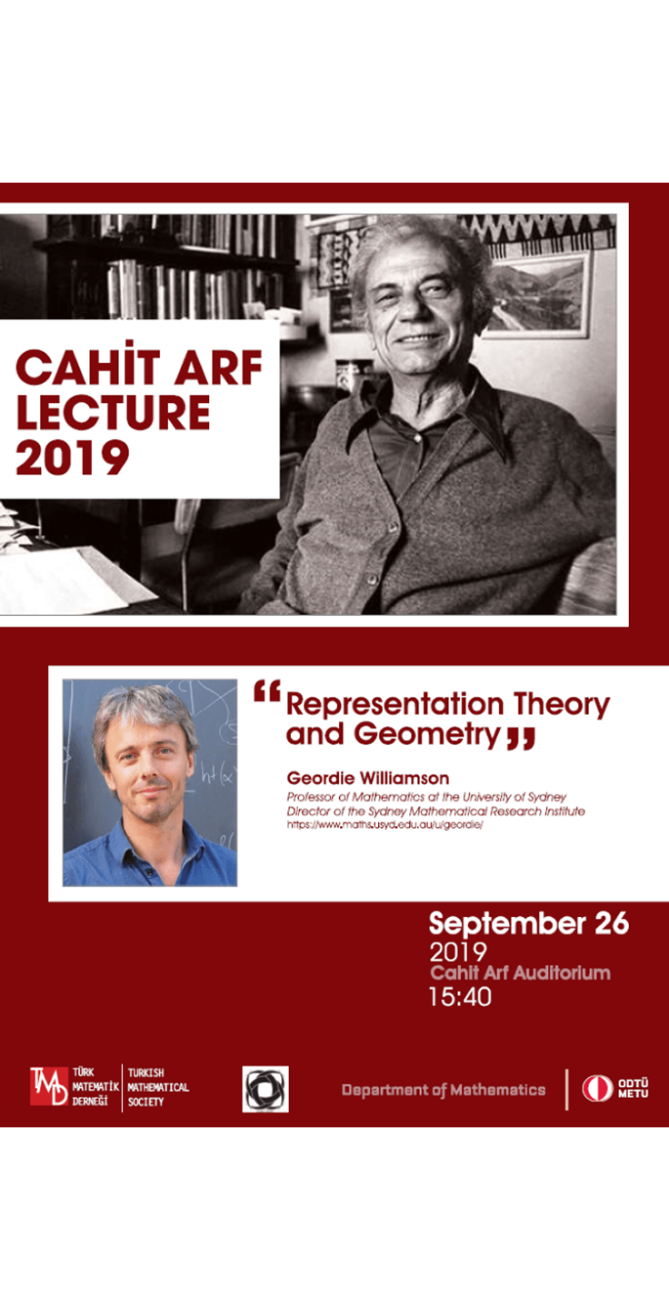 Cahit Arf Lecture 2019