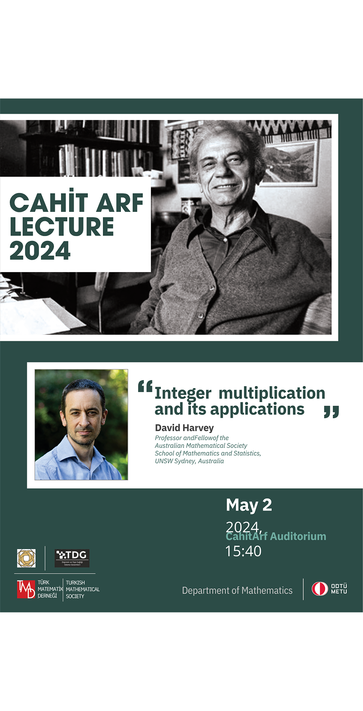 Cahit Arf Lecture 2024